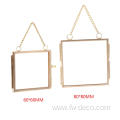 Glass Metal Picture Frame Free Hanging Picture Frame